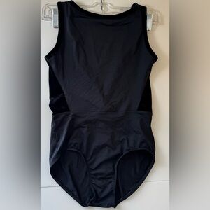 Suffolk Black Leotard with Velvet